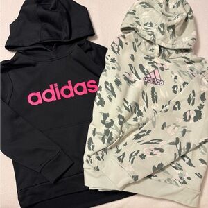 Adidas Kids Black and Green Hoodies Bundle, Size Youth Large/14
